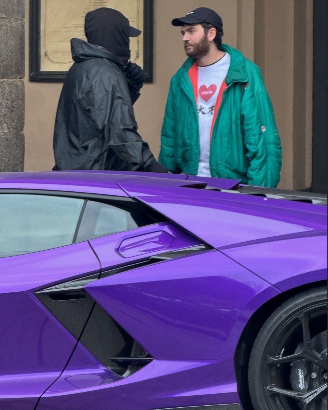 Pitta — purple supercar street shot